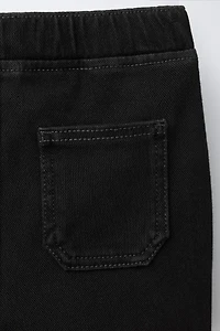 DENIM EFFECT FLARE LEGGINGS