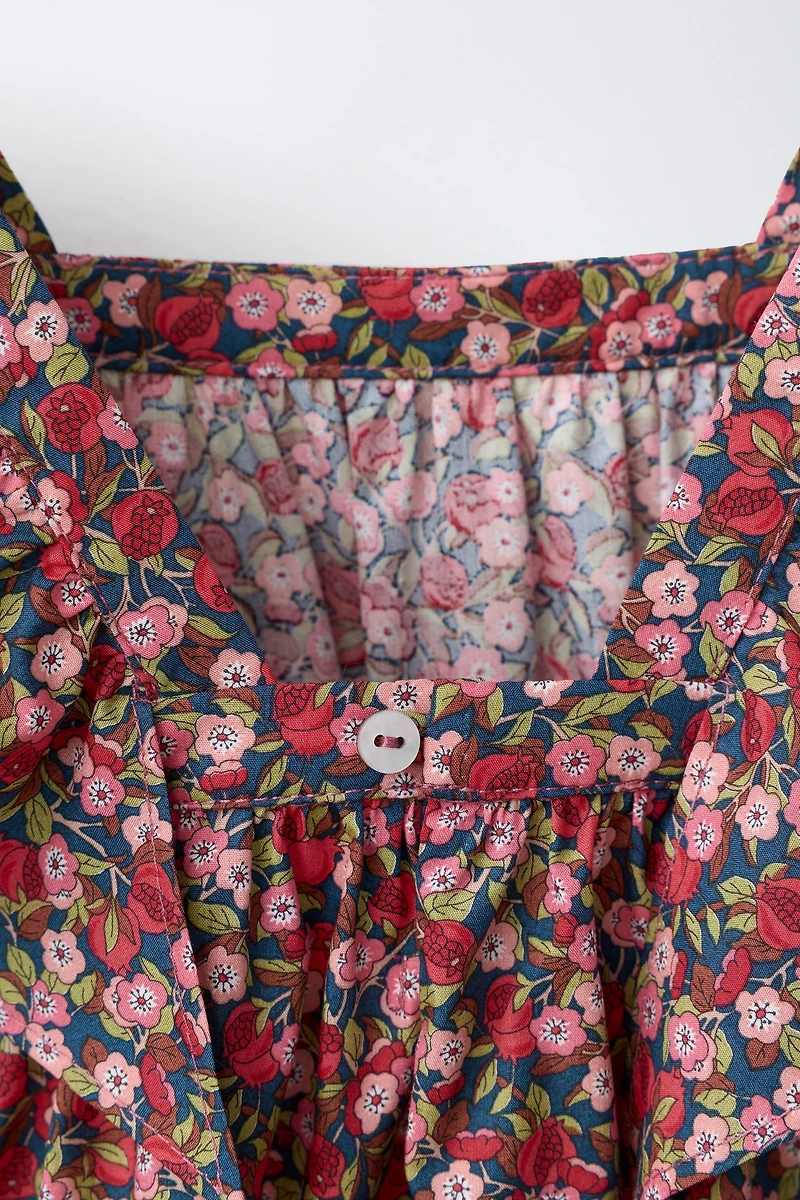 FLORAL PRINT DRESS MADE WITH LIBERTY FABRIC