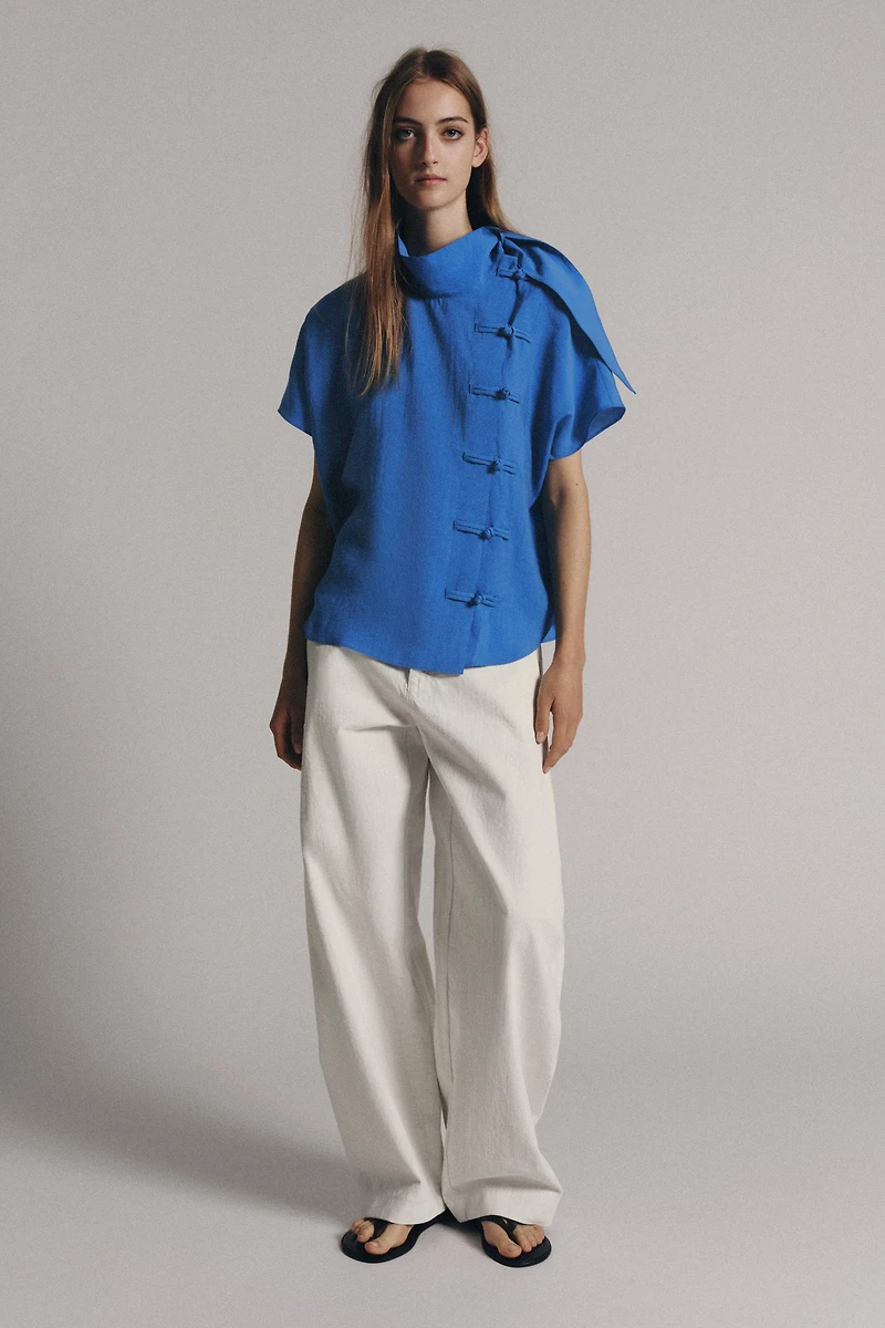ZW COLLECTION FROG FASTENING SHIRT