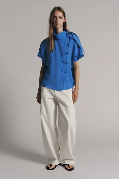 ZW COLLECTION FROG FASTENING SHIRT