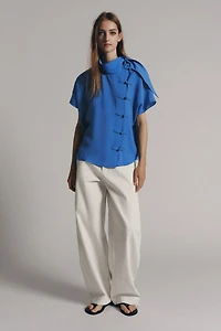 ZW COLLECTION FROG FASTENING SHIRT