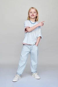 JEANS BAGGY TAILLE BASSE DÉCHIRÉ