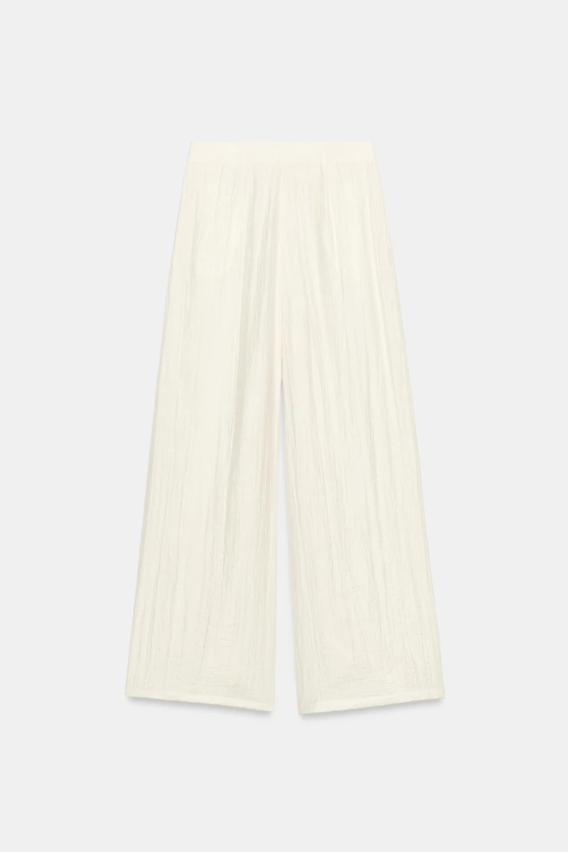 PLEATED WIDE LEG PANTS