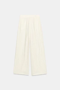 PLEATED WIDE LEG PANTS