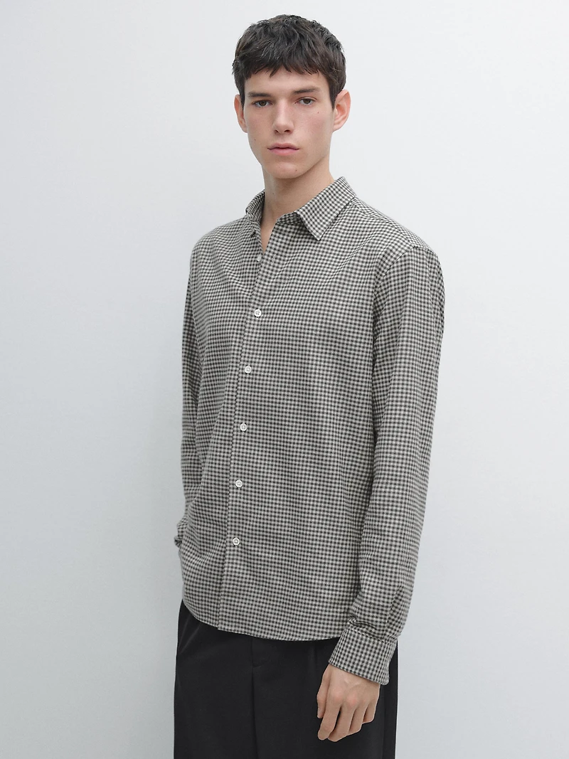100% cotton check shirt