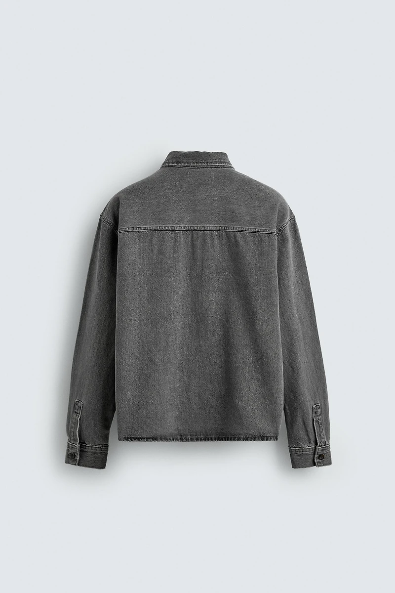 BOXY FIT DENIM SHIRT