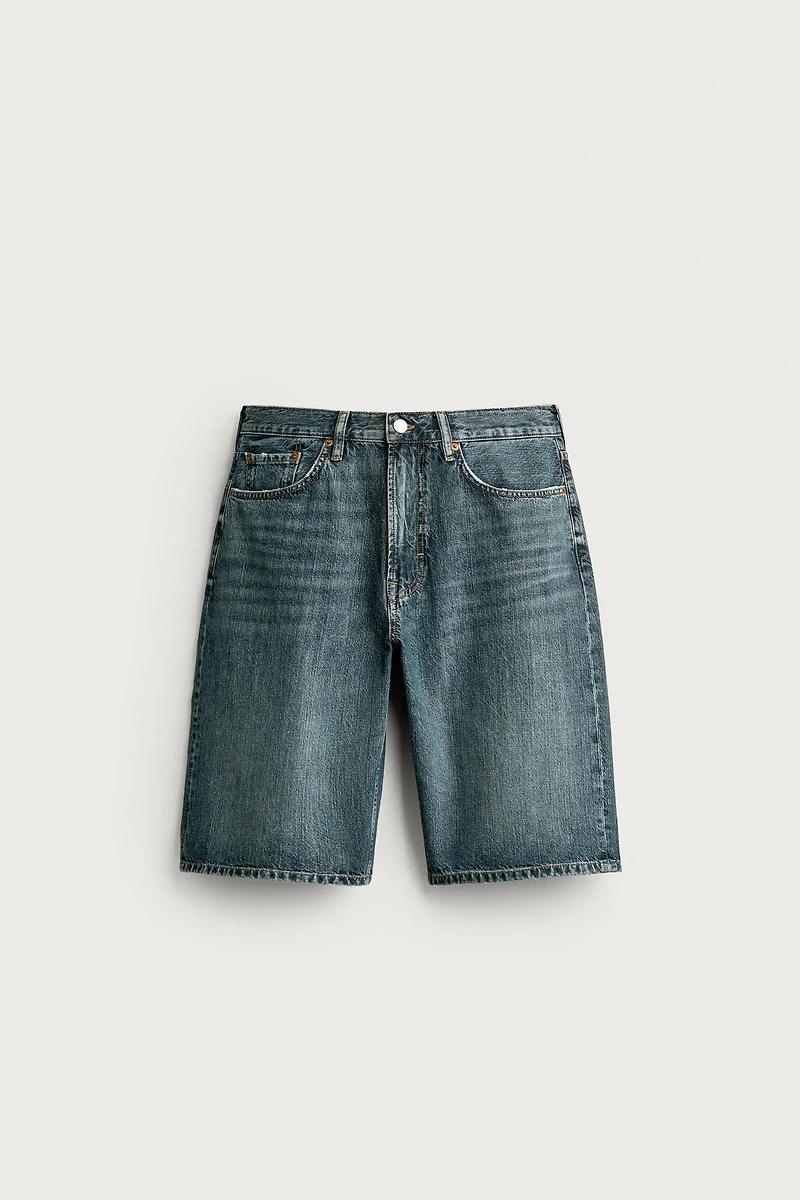 LOOSE FIT DENIM SHORTS