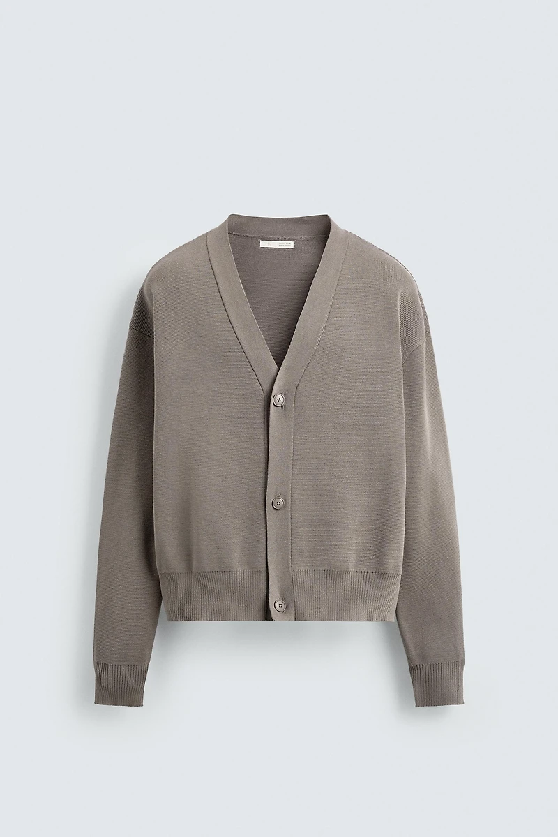 CARDIGAN STRUCTURE COTON