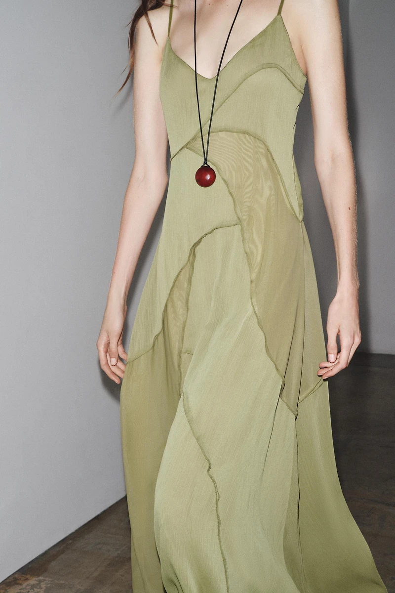 COMBINATION FLOWY DRESS
