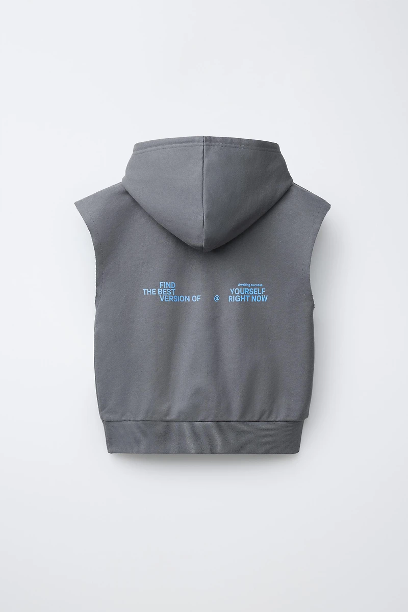GRAFFITI HOODIE VEST