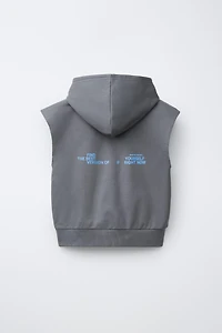 GRAFFITI HOODIE VEST