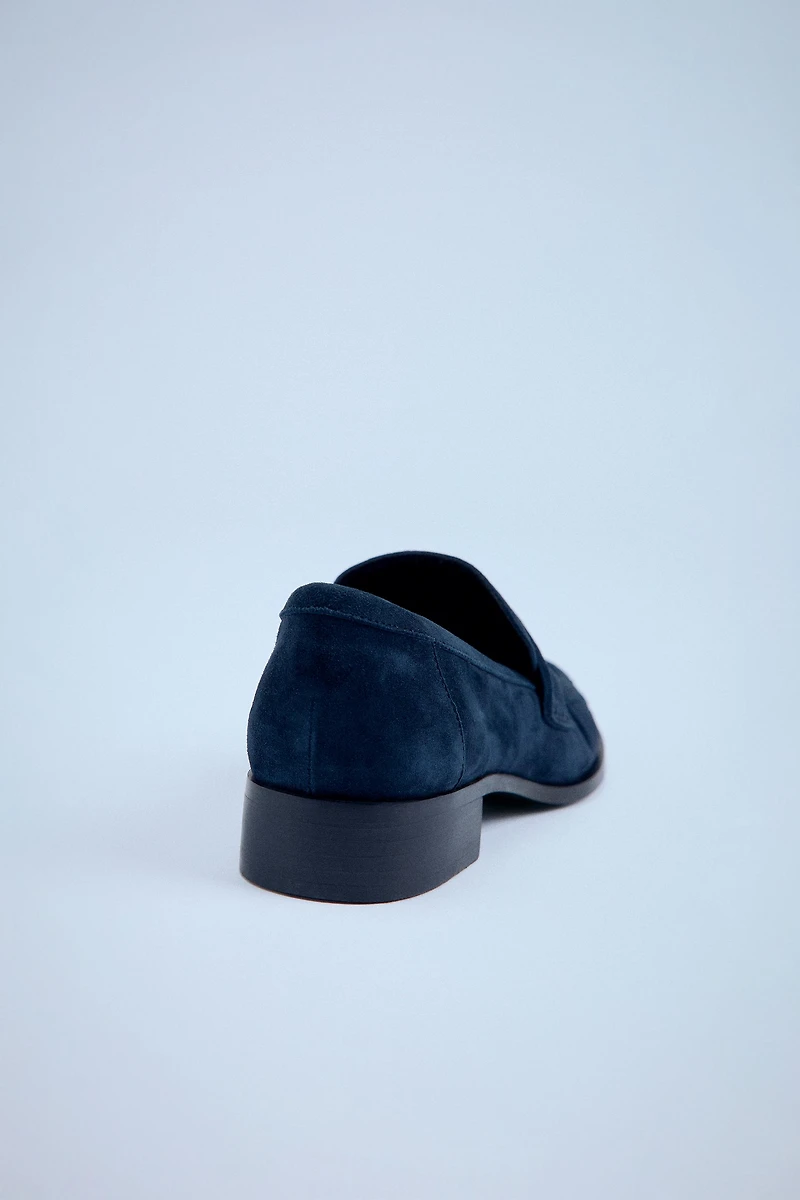 MOCASSIN FRONCÉ EN DAIM