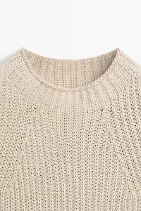 Chunky knit cotton top - STUDIO