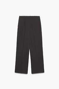 DOUBLE WAIST STRAIGHT LEG PANTS