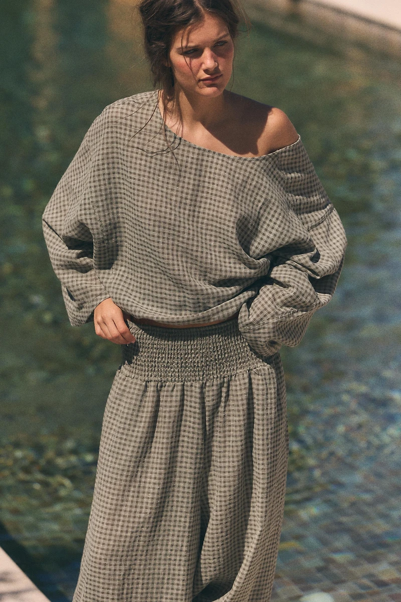 PANTALON À TAILLE ÉLASTIQUE