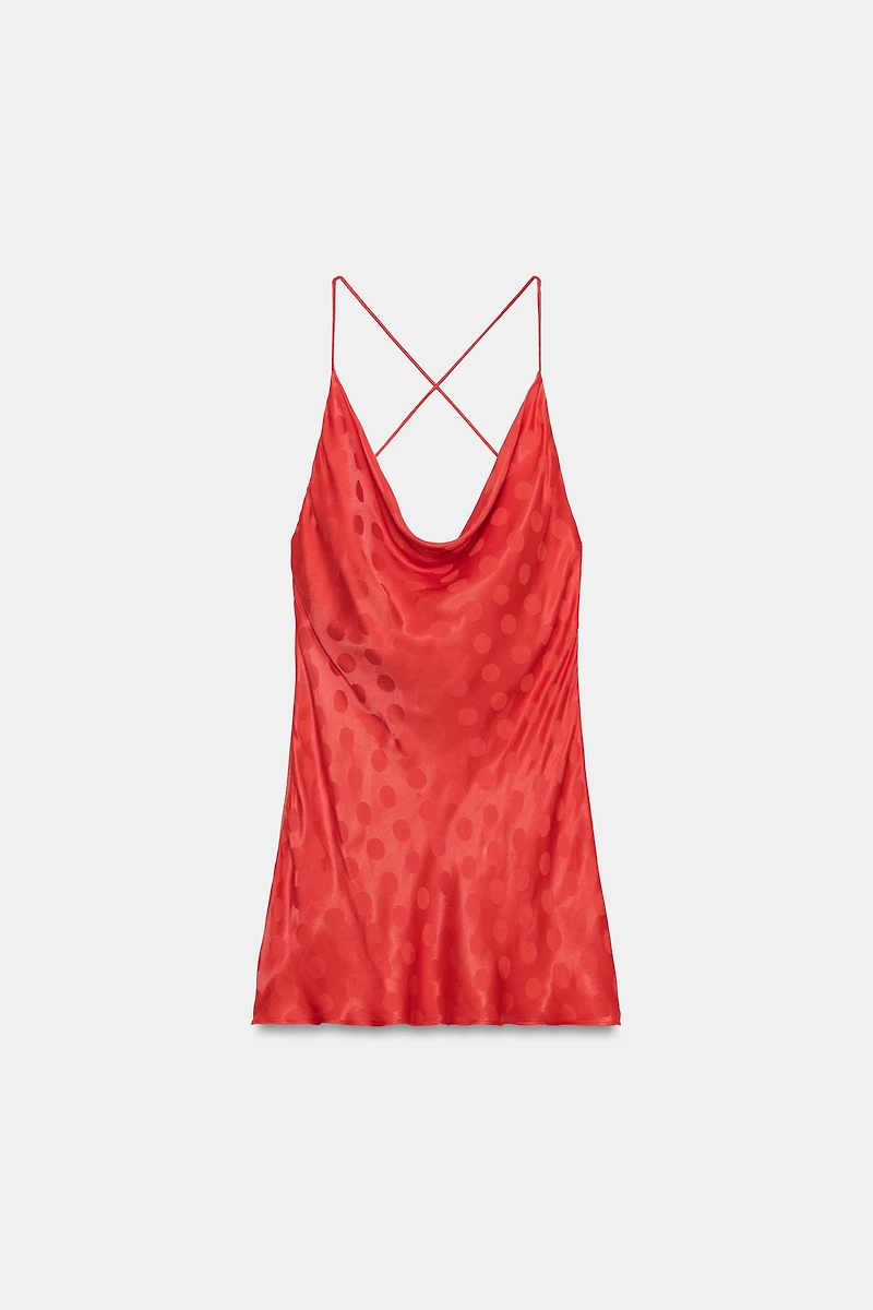 SATIN POLKA DOT DRESS