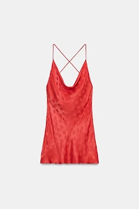 SATIN POLKA DOT DRESS