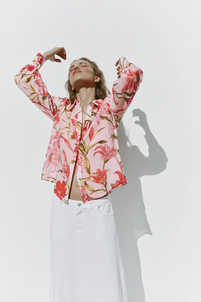 CHEMISE À IMPRIMÉ FLORAL