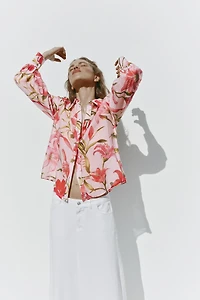 CHEMISE À IMPRIMÉ FLORAL