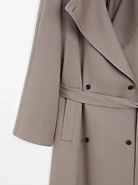 100% wool oversize trench coat - LIMITED