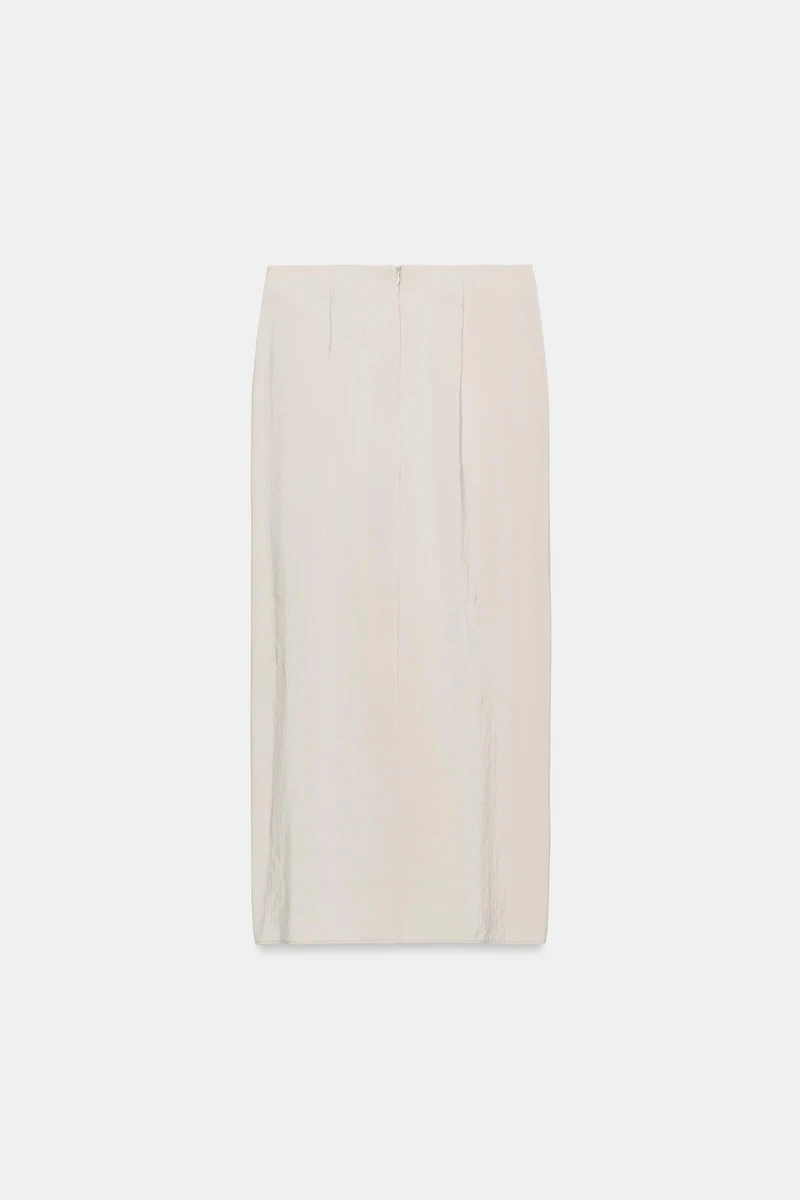GATHERED PAREO MIDI SKIRT