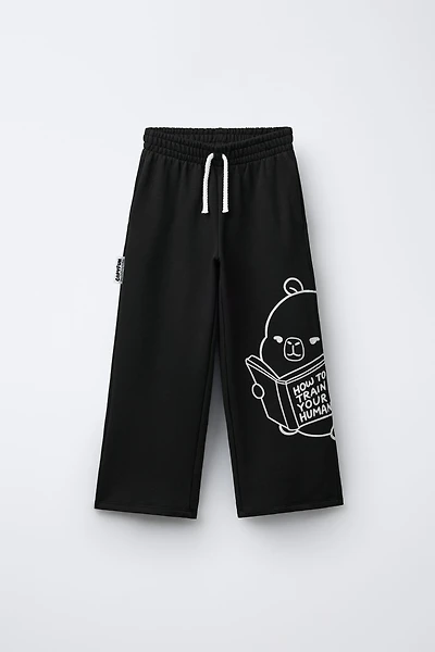 WIDE LEG PLUSH PANTS CAPIBARA CAPYFUN ©