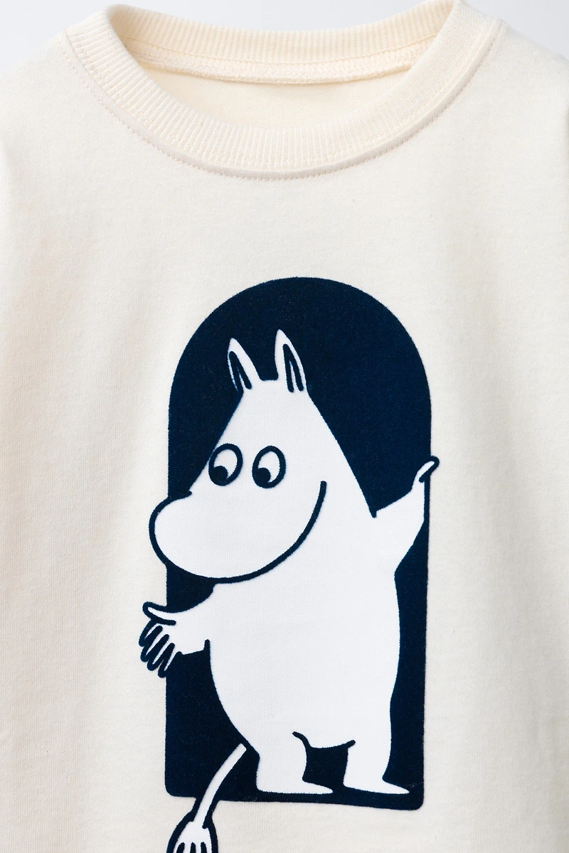 MOOMIN © FLOCKED PRINT T-SHIRT
