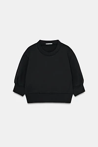 VOLUME CROPPED SWEATSHIRT