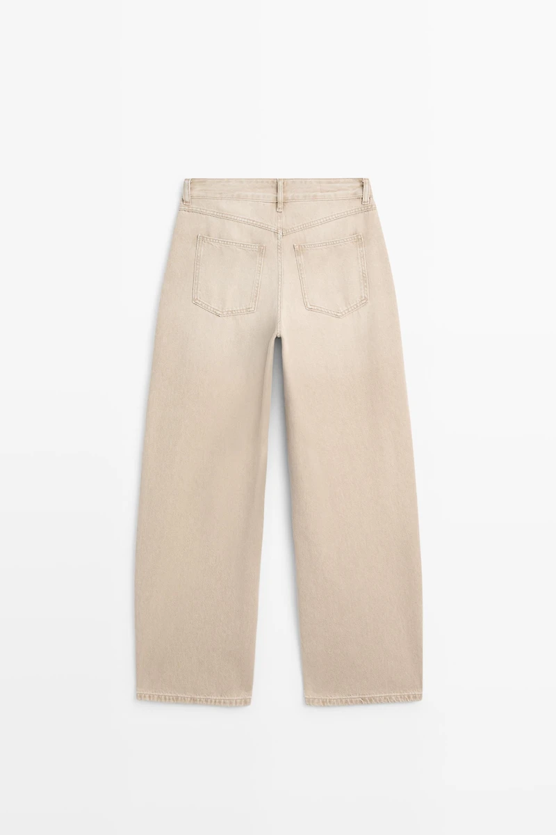 Relaxed fit mid-rise jeans