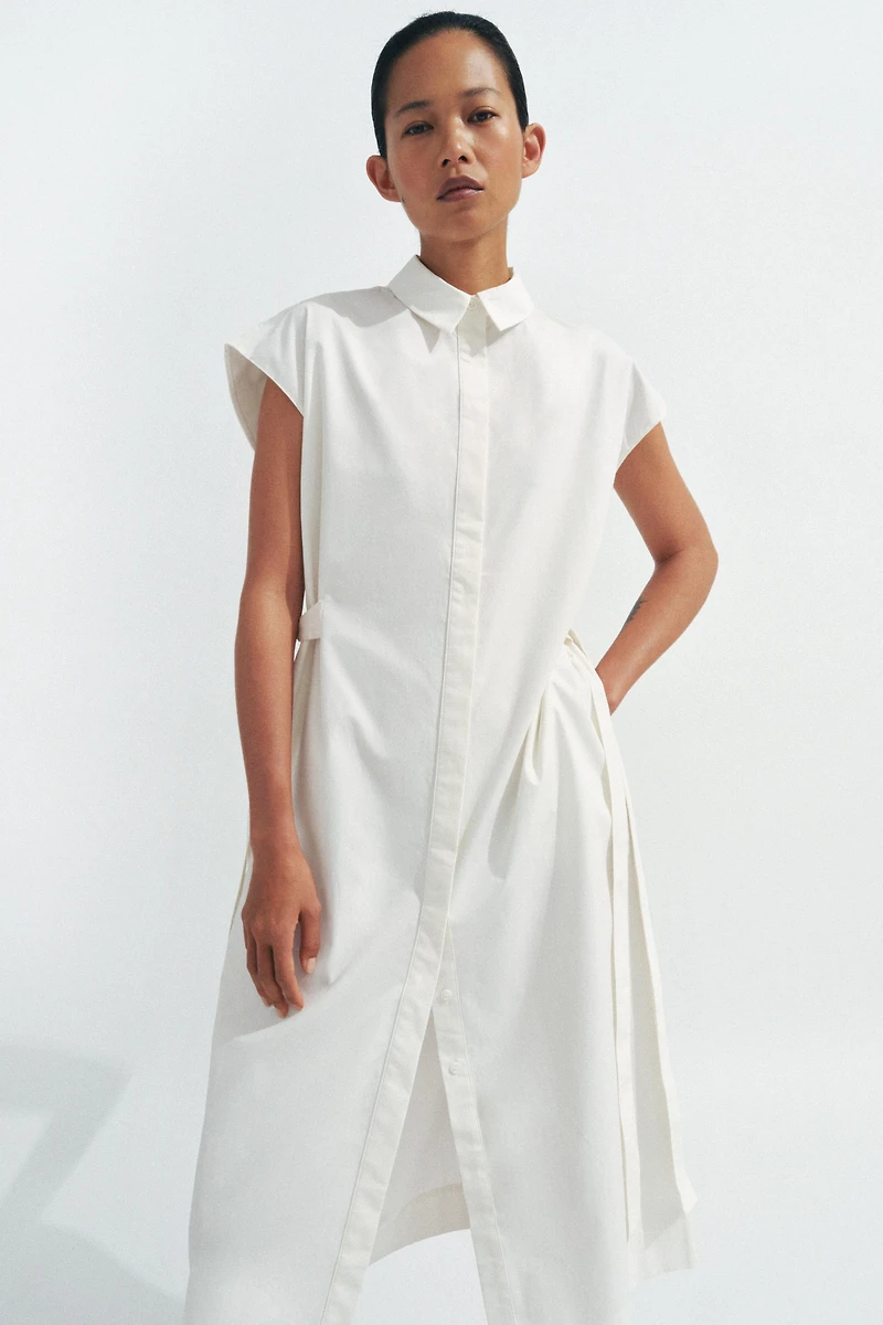 TIED SHIRT DRESS ZW COLLECTION