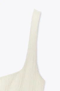 TEXTURED STRAPPY DRESS
