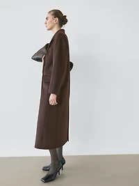 100% wool double-breasted coat - STUDIO