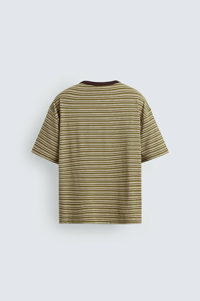 REGULAR FIT STRIPED T-SHIRT