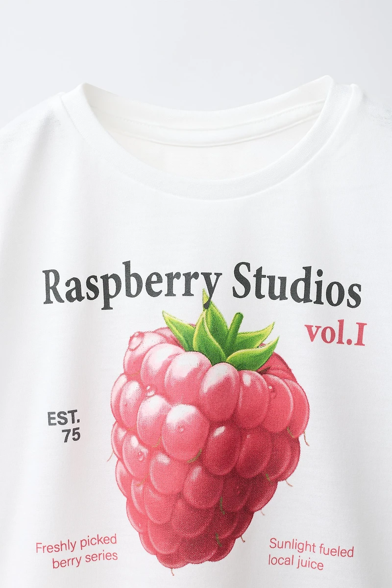 AGES 6-14 / FRUIT PRINT PAJAMAS