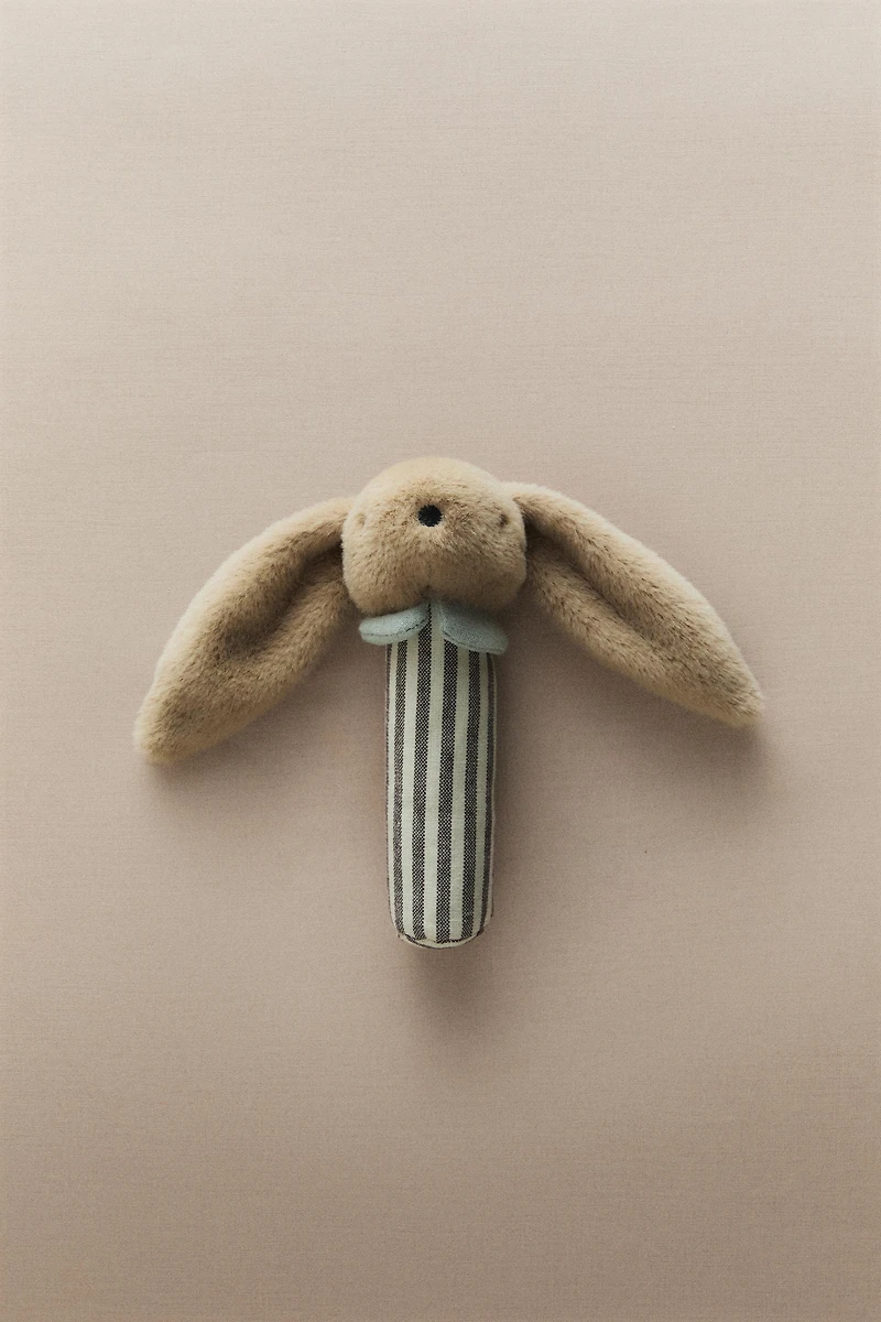 KIDS RABBIT PLUSH TOY RATTLE
