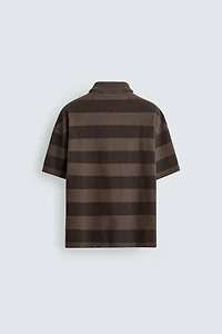 RELAXED FIT STRIPED POLO