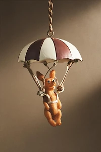 DOG WITH A PARACHUTE CHRISTMAS TREE ORNAMENT