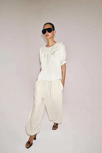 STRIPED BALLOON PANTS ZW COLLECTION