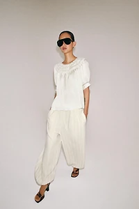 STRIPED BALLOON PANTS ZW COLLECTION