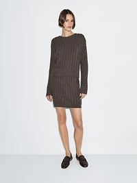 Long knit skirt