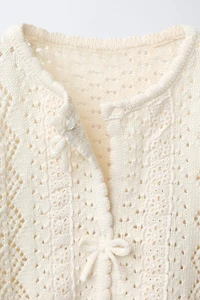 LACE KNIT CARDIGAN
