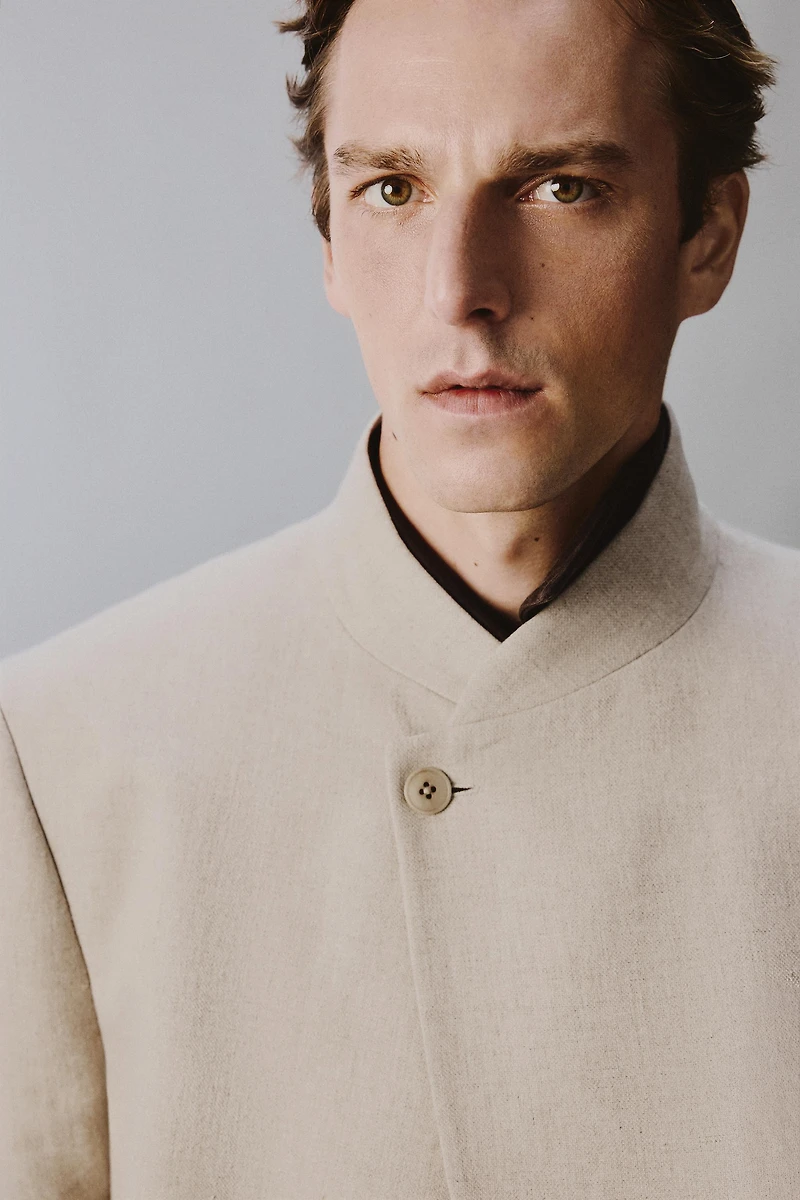 VESTE À REVERS CROISÉS COUPE DÉCONTRACTÉE