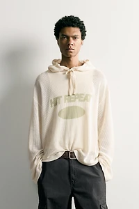 RELAXED FIT HOODIE SWEATSHIRT