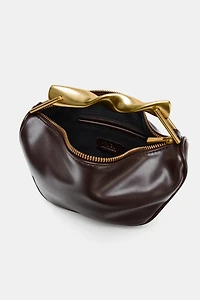METALLIC HANDLE MINI BAG
