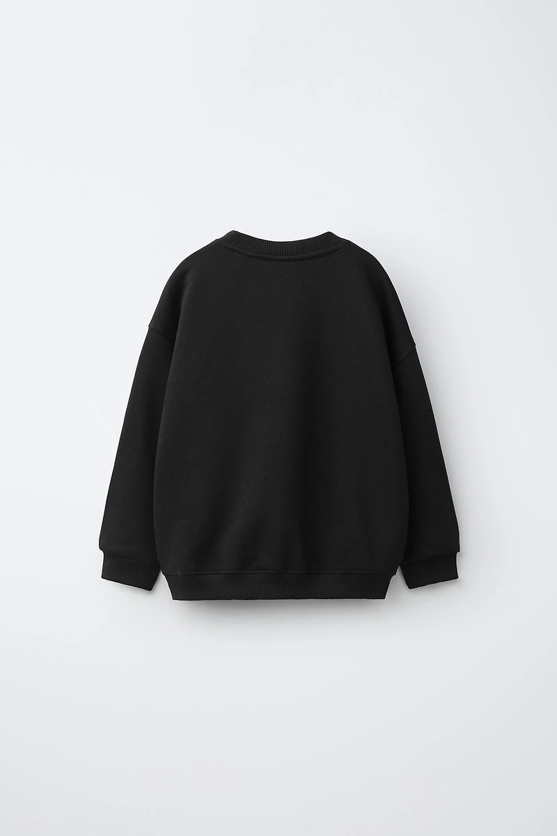 RIB TRIM SWEATSHIRT