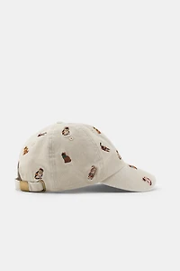 EMBROIDERED CAT TWILL CAP