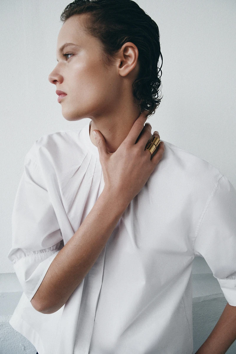 ZW COLLECTION PUFF SLEEVE SHIRT