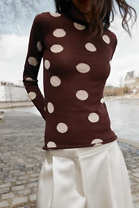 POLKA DOT KNIT JUMPER