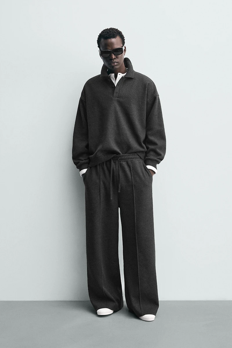 PANTALON DE JOGGING COUPE LARGE TEXTURÉ