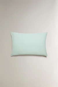 CHECK SEERSUCKER PILLOWCASE